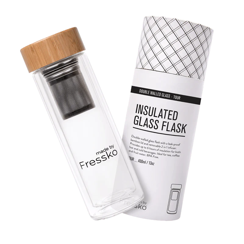 FRESSKO GLASS INFUSER FLASK: 13oz / 400ml