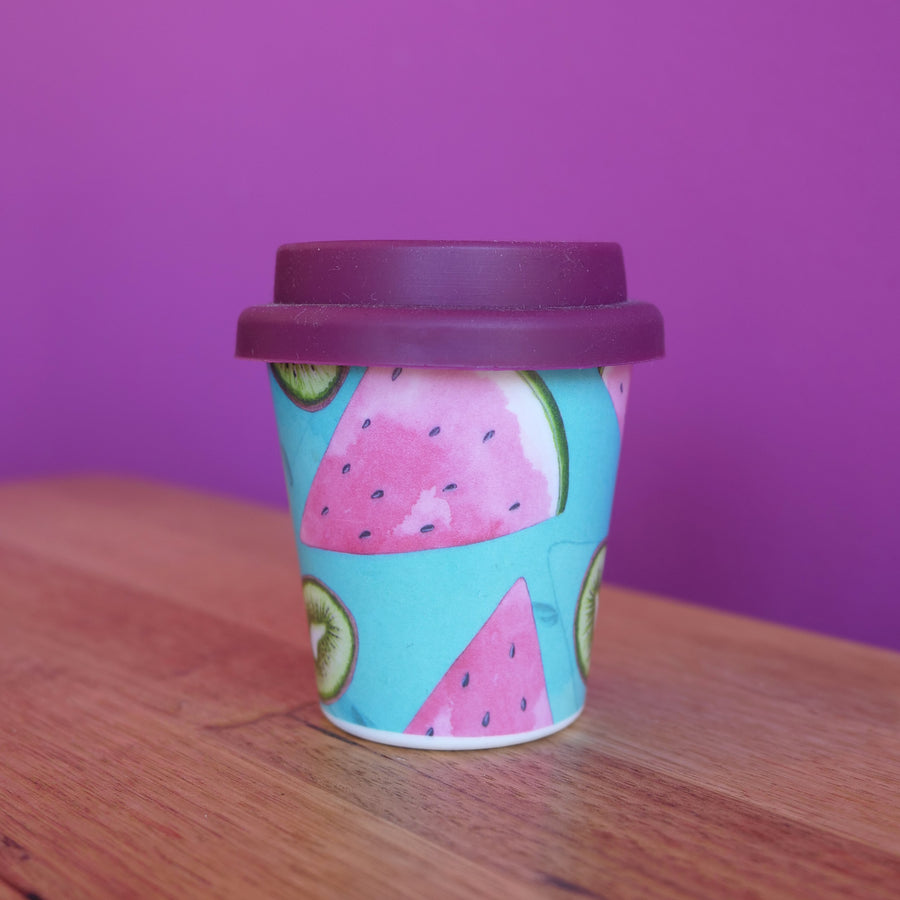 LITTLE CINO SOCIAL CUP: Bubblegum Not so Forbidden Fruit 4oz Reusable Babycino Cup