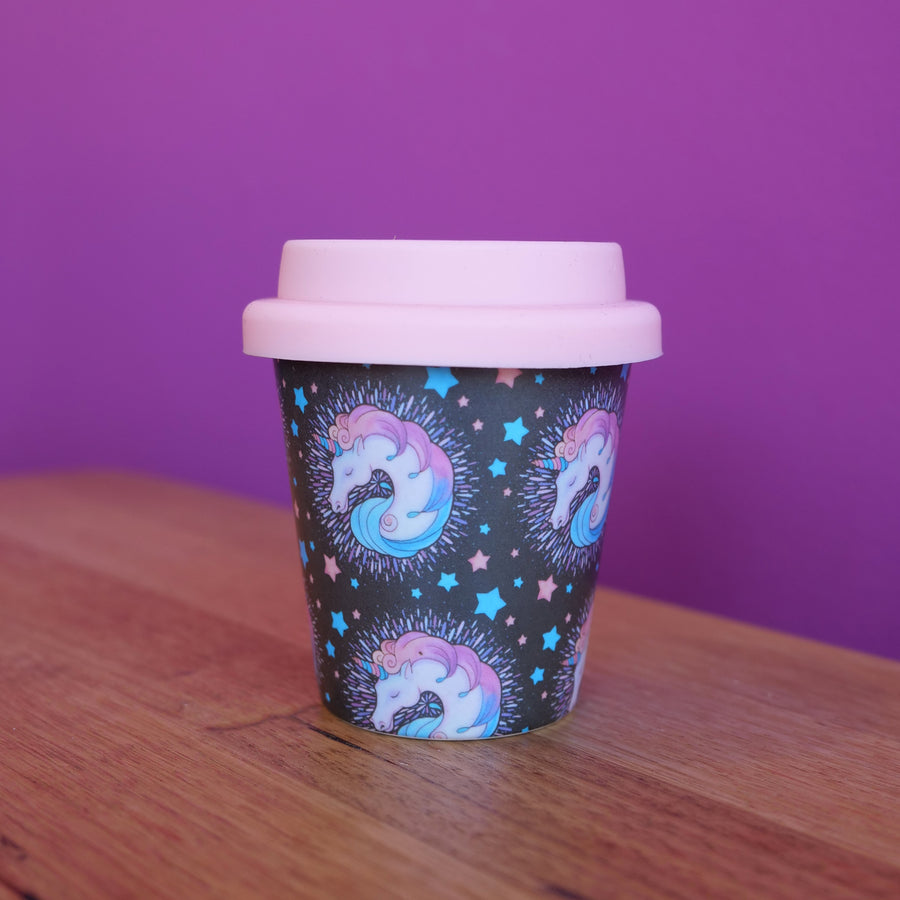 LITTLE CINO SOCIAL CUP: Bubblegum Unicorn 4oz Reusable Babycino Cup